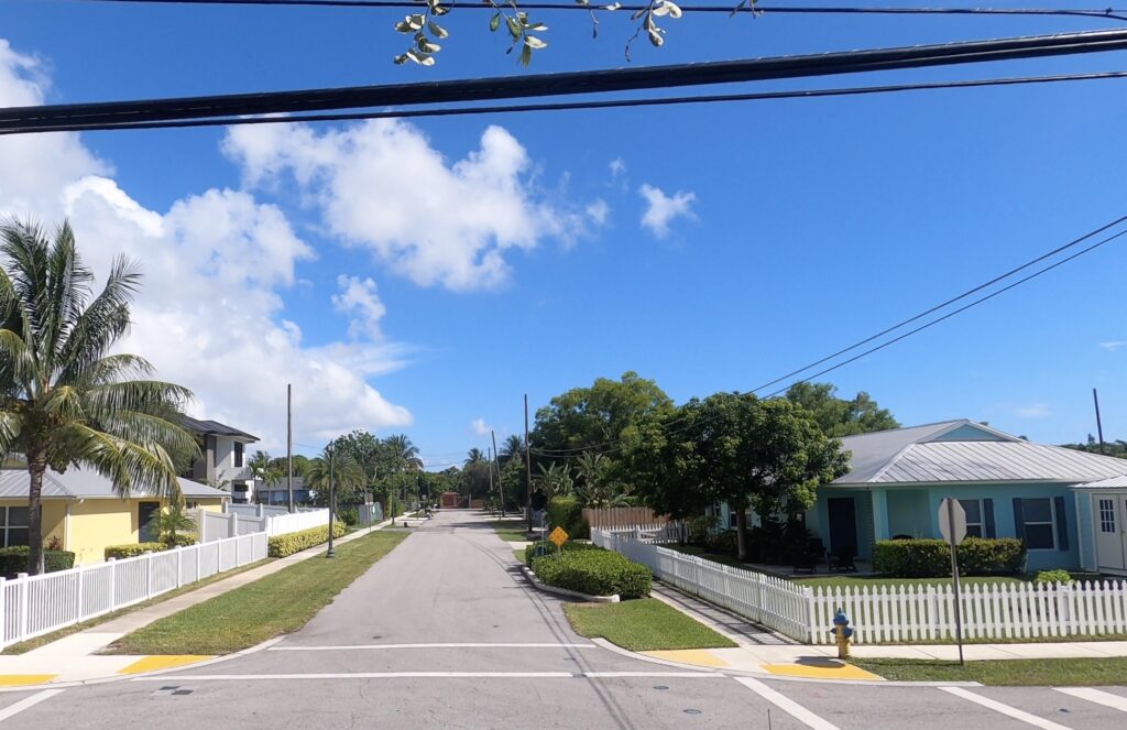 View of the Osceola Park neighborhood in Delray Beach, Florida